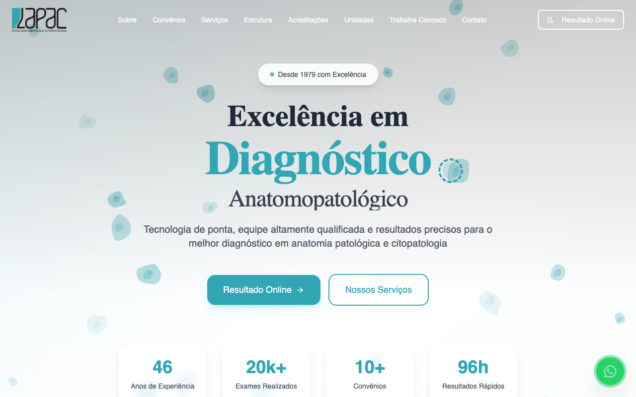 Site LAPAC Laboratório